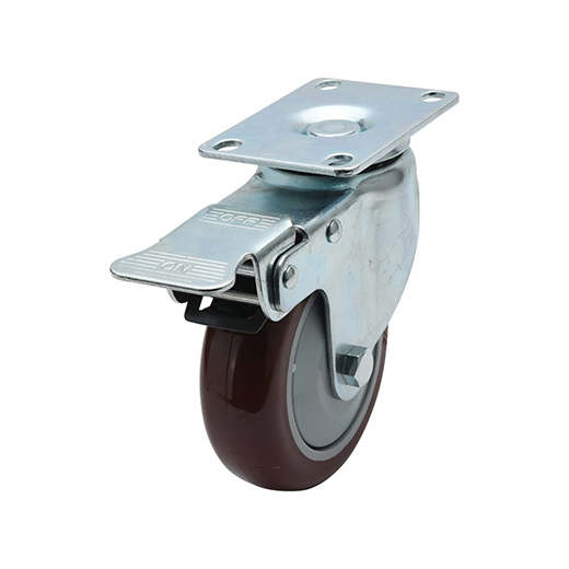 Urethane Casters Swivel With Stopper (DC-CJLS)