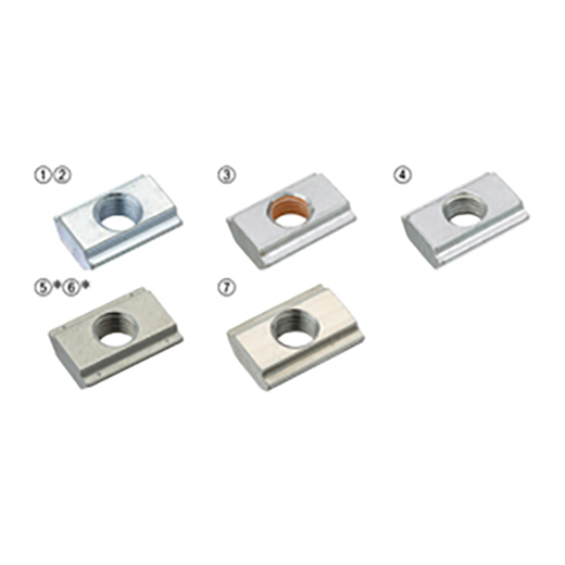 Pre-Assembly Insertion Nuts / Stoppers for Aluminum Extrusions - 8 Series (Slot Width 10mm